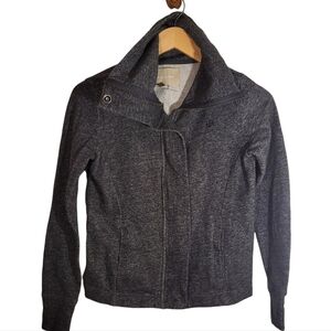 Banana Republic Women's Zip Up Hethered Gray Jacket Size XS